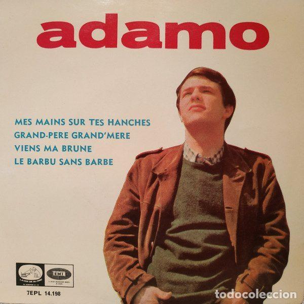 Vinyl records: Adamo &ndash; Mes Mains Sur Tes Hanches (Vinyl, La Voz De Su Amo 7EPL 14.198)