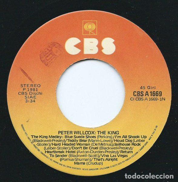 Discos de vinilo: Pete Willcox &ndash; The King (Vinyl, CBS A 1669) - Foto 3