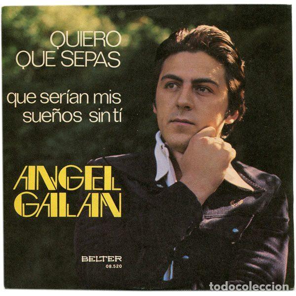 Disques de vinyle: Angel Galan &ndash; Quiero Que Sepas (Vinyl, Belter 08.520)