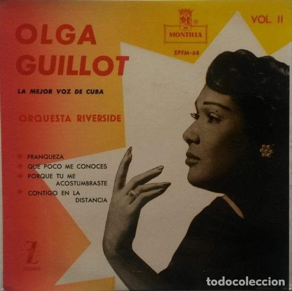 Disques de vinyle: Olga Guillot - Orquesta Riverside &ndash; La Mejor Voz De Cuba Vol. II (Vinyl, Montilla EPFM-68)