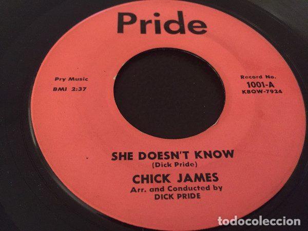 Discos de vinilo: Chick James &ndash; She Doesnt Know (Vinyl, Pride 1001) - Foto 1