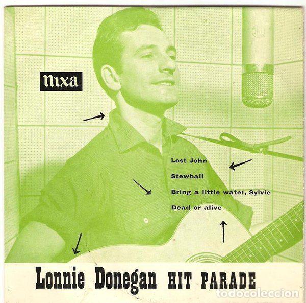 Discos de vinilo: Lonnie Donegan And His Skiffle Group &ndash; Lonnie Donegan Hit Parade (Vinyl, Pye Nixa NEP.24031)