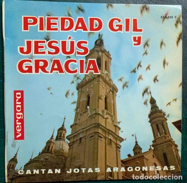 Discos de vinilo: Jes&uacute;s Gracia Con Piedad Gil Y Rondalla Cesaraugusta &ndash; Jotas Aragonesas (Vinyl, Vergara 55.0.035)
