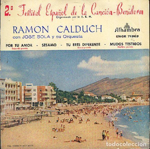 Vinyl-Schallplatten: Ramon Calduch Con Jose Sola Y Su Orquesta &ndash; 2&ordm; Festival Espa&ntilde;ol De La Canci&oacute;n-Benidorm (Vinyl,...