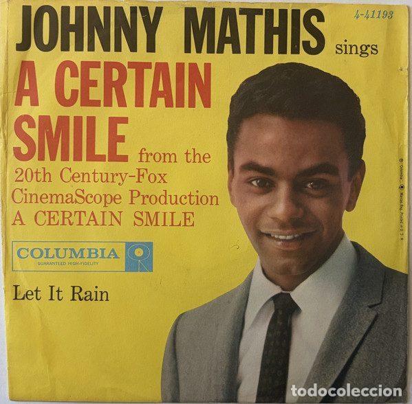 Disques de vinyle: Johnny Mathis With Ray Ellis And His Orchestra &ndash; A Certain Smile / Let It Rain (Vinyl, Columbia...