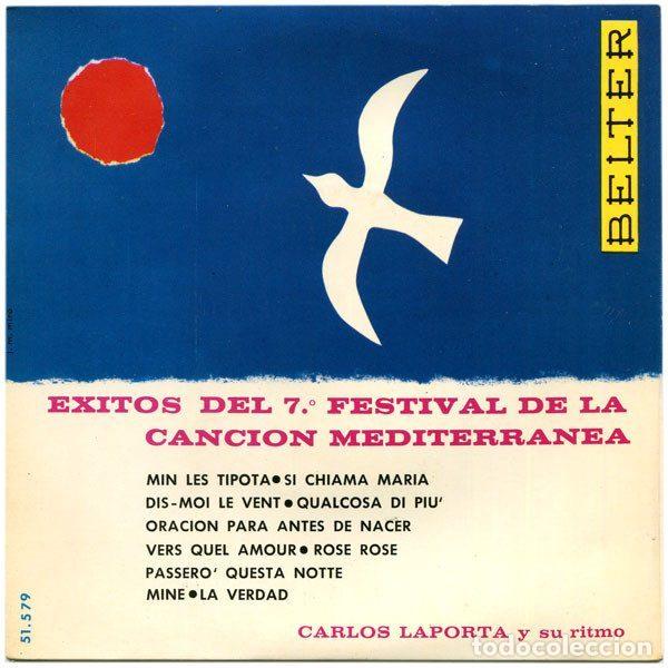 Discos de vinilo: Carlos Laporta Y Su Ritmo &ndash; Exitos Del 7.&ordm; Festival De la Canci&oacute;n Mediterr&aacute;nea (Vinyl, Belter...