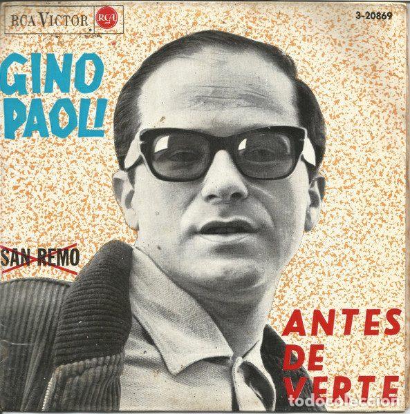 Disques de vinyle: Gino Paoli &ndash; Antes De Verte (Vinyl, RCA Victor 3-20869)