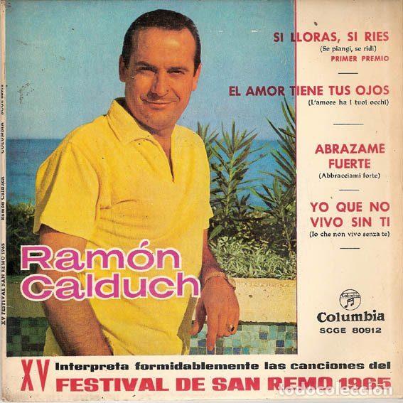 Discos de vinilo: Ram&oacute;n Calduch &ndash; Interpreta Formidablemente Las Canciones Del XV Festival De San Remo 1965...