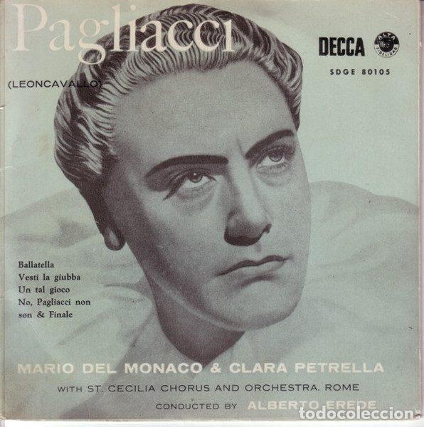 Vinyl-Schallplatten: Leoncavallo / Mario Del M&oacute;naco & Clara Petrella With St Cecilia Chorus And Orchestra, Rome,...