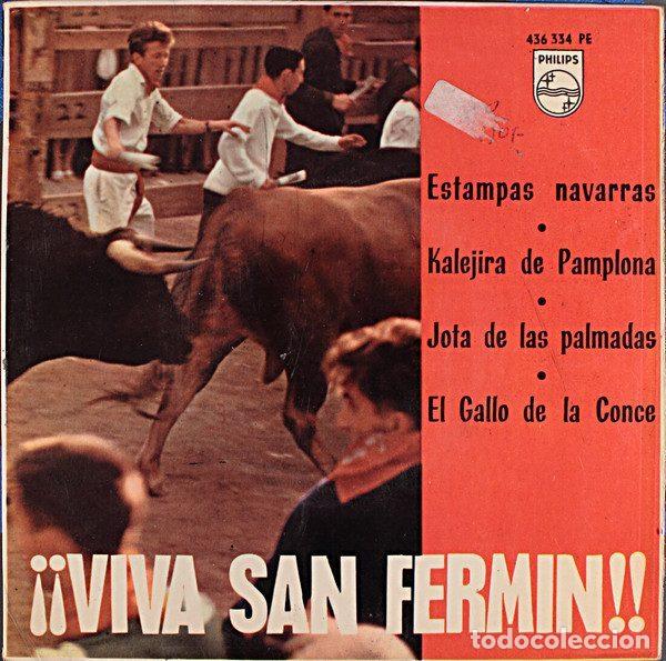 Discos de vinilo: Hermanos Elizaga &ndash; &iexcl;Viva San Fermin! (Vinyl, Philips 436 334 PE)