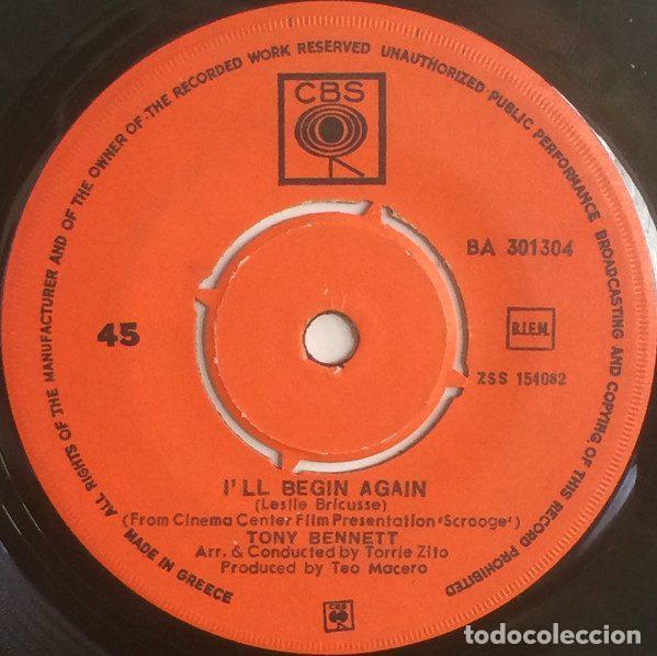 Discos de vinil: Tony Bennett &ndash; I'll Begin Again (Vinyl, CBS BA 301304)