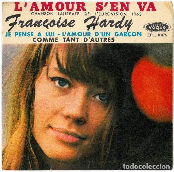 Vinyl-Schallplatten: Fran&ccedil;oise Hardy &ndash; L'amour S'en Va (Vinyl, Disques Vogue EPL. 8 076)