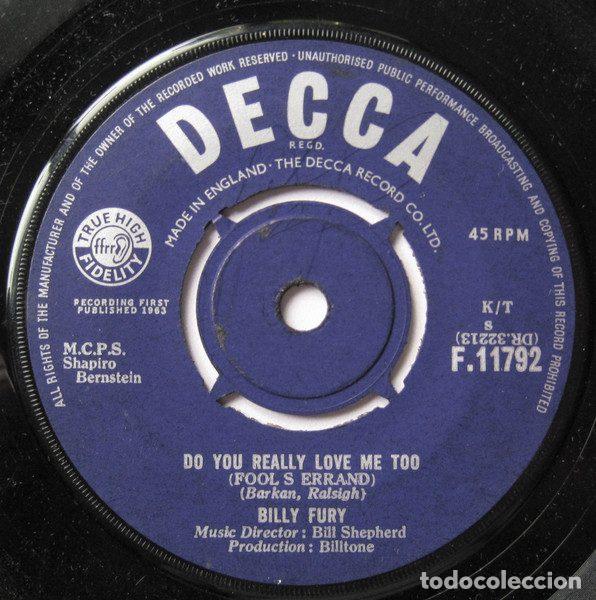 Vinyl records: Billy Fury &ndash; Do You Really Love Me Too (Fool&rsquo;s Errand) (Vinyl, Decca F.11792)