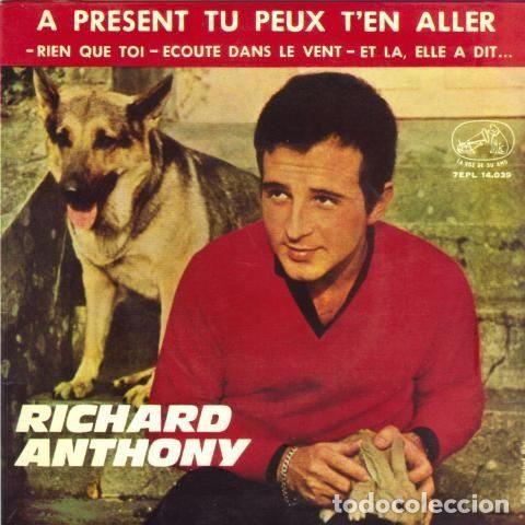 Vinyl records: Richard Anthony &ndash; A Pr&eacute;sent, Tu Peux T'en Aller (Vinyl, La Voz De Su Amo 7EPL 14.039)