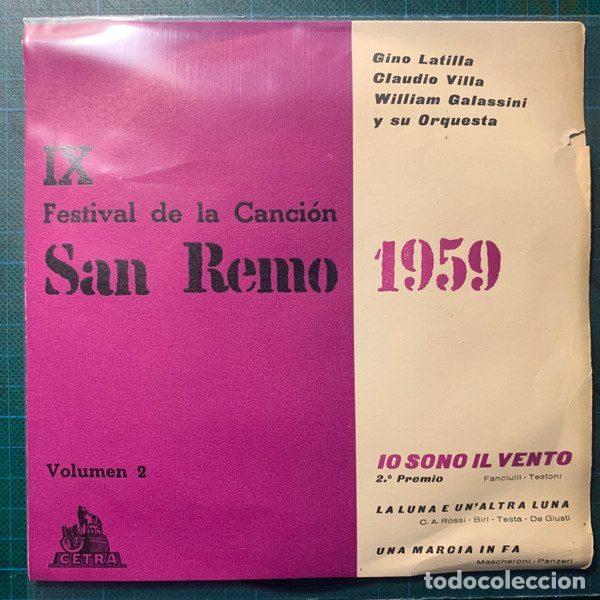 Vinyl-Schallplatten: Claudio Villa, Gino Latilla, William Galassini Y Su Orquesta &ndash; IX Festival De La Cancion San...