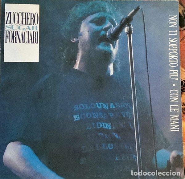 Discos de vinil: Zucchero Sugar Fornaciari &ndash; Con Le Mani / Non Ti Sopporto Pi&ugrave; (Vinyl, Polydor 887 604-7)