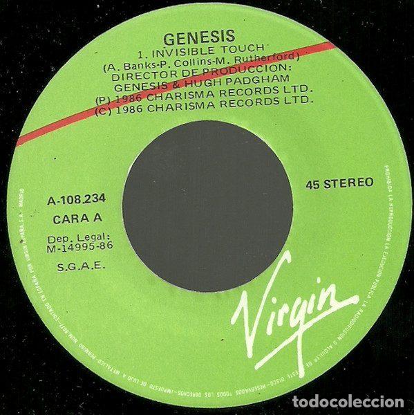 Discos de vinilo: Genesis &ndash; Invisible Touch (Vinyl, Virgin A 108234) - Foto 3