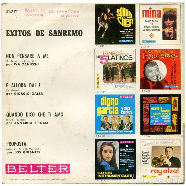 Discos de vinilo: Various &ndash; Exitos De San Remo 1967 (Vinyl, Belter 51.771) - Foto 2