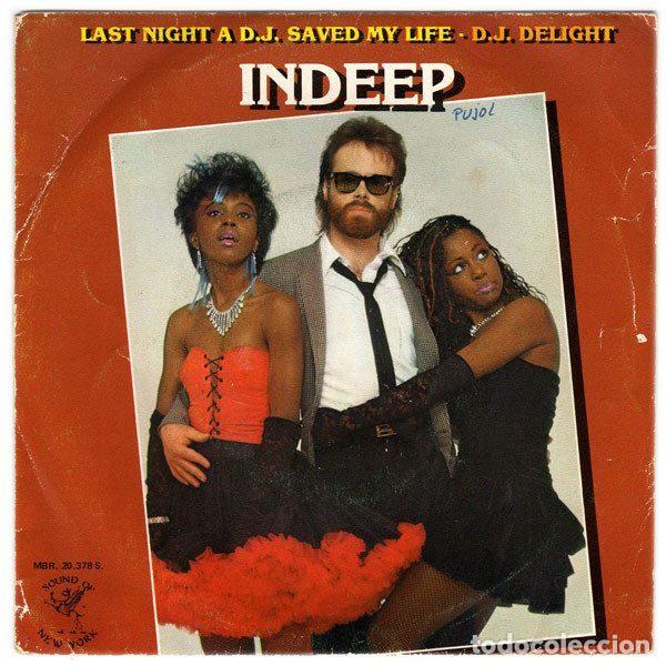 Vinyl records: Indeep &ndash; Last Night A D.J. Saved My Life (Vinyl, Marfer MBR. 20.378 S.)