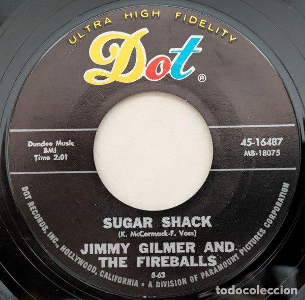 Vinyl records: Jimmy Gilmer And The Fireballs &ndash; Sugar Shack (Vinyl, Dot Records 45-16487)