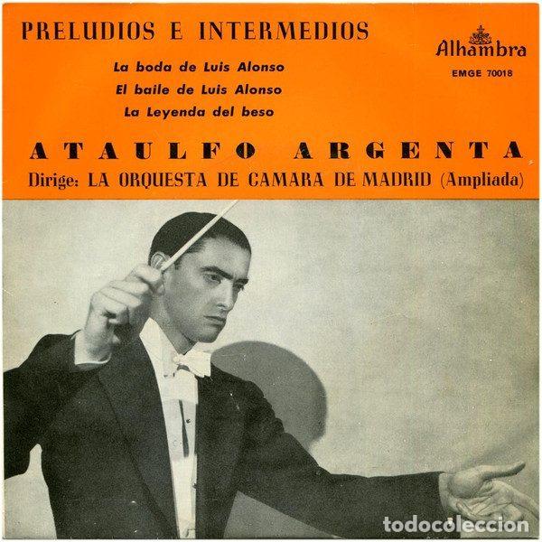 Disques de vinyle: Ata&uacute;lfo Argenta Dirige La Orquesta De C&aacute;mara De Madrid &ndash; Preludios E Intermedios (Selecci&oacute;n N&ordm;...