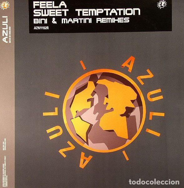 Disques de vinyle: Feela &ndash; Sweet Temptation (Bini & Martini Remixes) (Vinyl, Azuli Records AZNY152R)