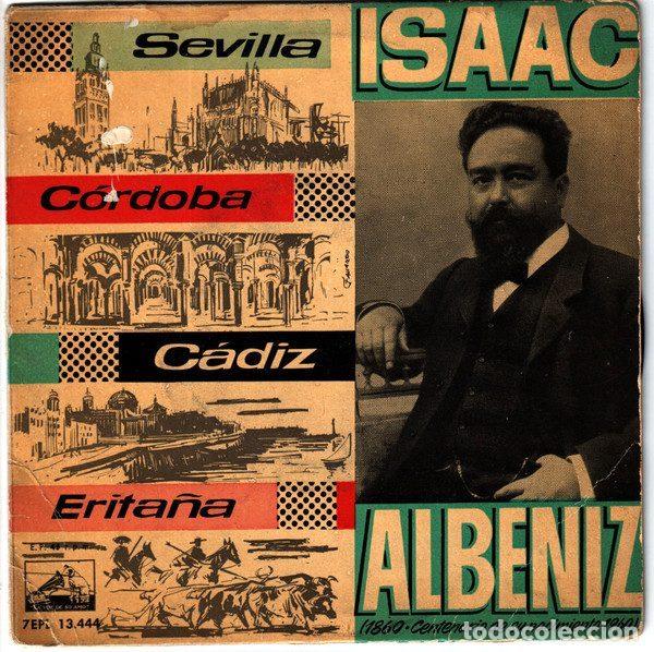 Disques de vinyle: Isaac Albeniz &ndash; Sevilla, C&oacute;rdoba, C&aacute;diz, Erita&ntilde;a (Vinyl, La Voz De Su Amo 7EPL 13.444)