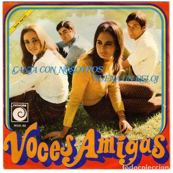 Discos de vinil: Voces Amigas &ndash; Canta Con Nosotros / Suena Un Reloj (Vinyl, Novola NOX-80)