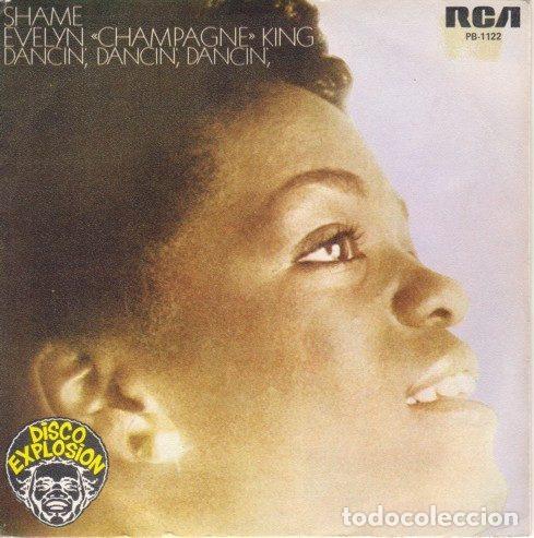 Discos de vinil: Evelyn &rdquo;Champagne&rdquo; King &ndash; Shame / Dancin', Dancin', Dancin' (Vinyl, RCA Victor PB - 1122)