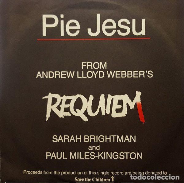 Discos de vinil: Sarah Brightman & Paul Miles-Kingston &ndash; Pie Jesu (Vinyl, His Master's Voice EA.1481)