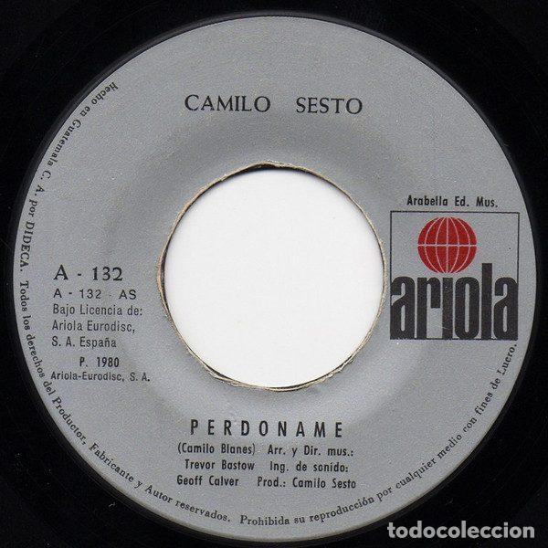 Vinyl-Schallplatten: Camilo Sesto &ndash; Perdoname / Donde Estes, Con Quien Estes (Vinyl, Ariola A-132)