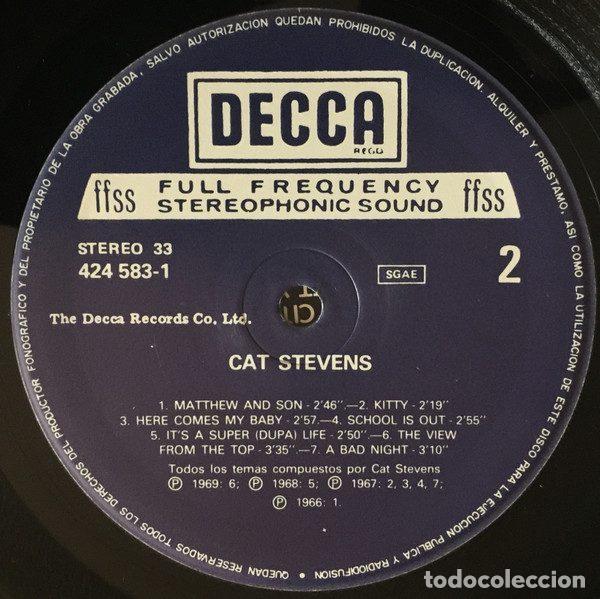 Discos de vinilo: Cat Stevens &ndash; Cat Stevens (Vinyl, Decca 424583-1) - Foto 4