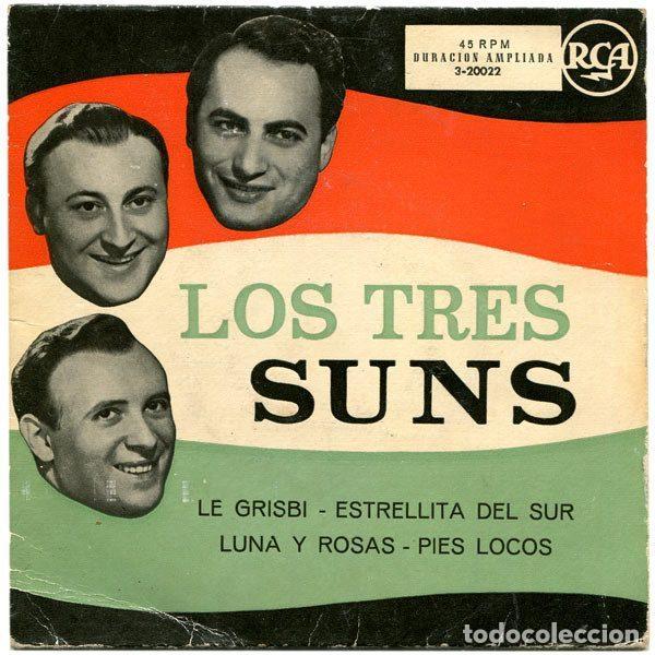 Disques de vinyle: Los Tres Suns &ndash; Le Grisbi / Estrellita Del Sur / Luna Y Rosas / Pies Locos (Vinyl, RCA 3-20022)