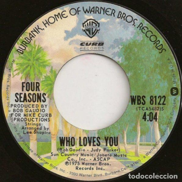 Discos de vinil: Four Seasons &ndash; Who Loves You (Vinyl, Warner Bros. Records WBS 8122)