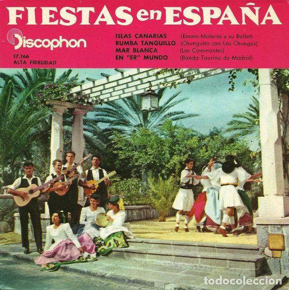 Vinyl records: Various &ndash; Fiestas En Espa&ntilde;a (Sel. N.&deg; 1) (Vinyl, Discophon 17.166)