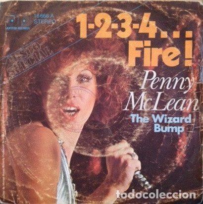Vinyl-Schallplatten: Penny McLean &ndash; 1-2-3-4... Fire! / The Wizard Bump (Vinyl, Jupiter Records 16666)