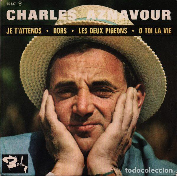 Discos de vinil: Charles Aznavour &ndash; Je T'attends (Vinyl, Barclay 70 517)