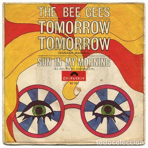 Discos de vinil: The Bee Gees &ndash; Tomorrow Tomorrow = Ma&ntilde;ana Ma&ntilde;ana (Vinyl, Polydor 60 057)