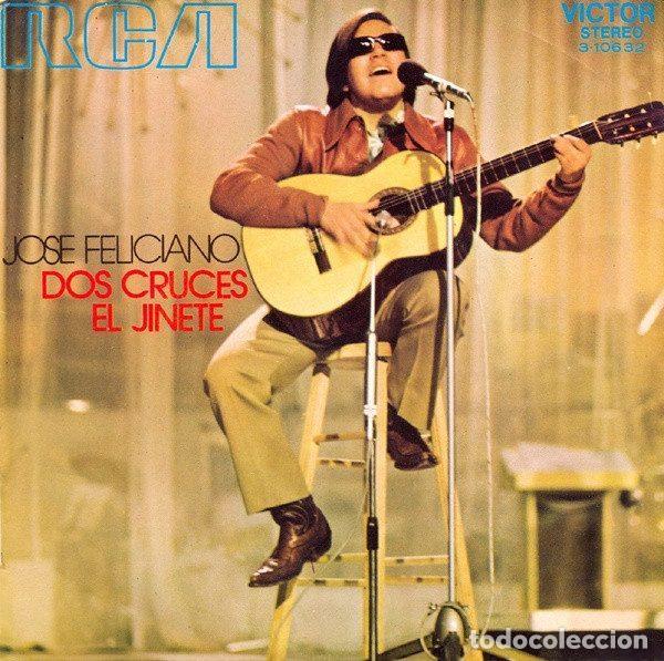Disques de vinyle: Jos&eacute; Feliciano &ndash; Dos Cruces / El Jinete (Vinyl, RCA Victor 3-10632)