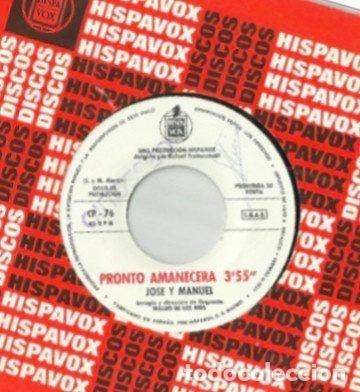 Discos de vinil: Jose y Manuel &ndash; ...Y Me Enamor&eacute; / Pronto Amanecer&aacute; (Vinyl, Hispavox CP-76)