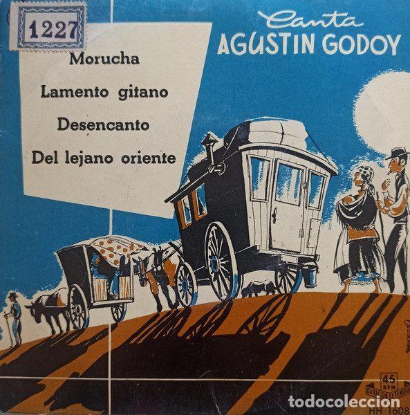 Disques de vinyle: Agust&iacute;n Godoy &ndash; Cuatro Canciones por Agust&iacute;n Godoy, Tenor (Vinyl, Hispavox HH 1608)