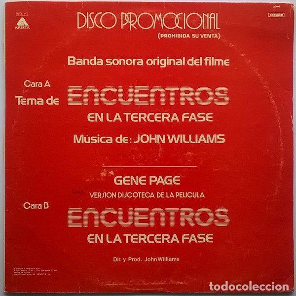 Vinyl-Schallplatten: John Williams / Gene Page &ndash; Encuentros En La Tercera Fase (Vinyl, Arista 015-P)