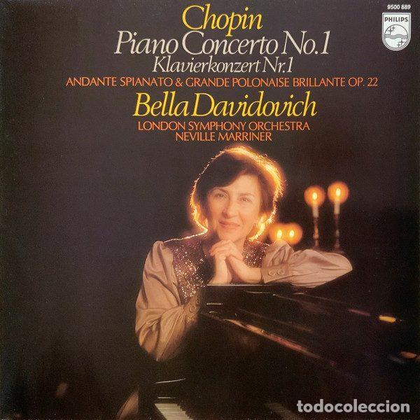 Disques de vinyle: Chopin, Bella Davidovich, London Symphony Orchestra, Neville Marriner &ndash; Piano Concerto No. 1 =...