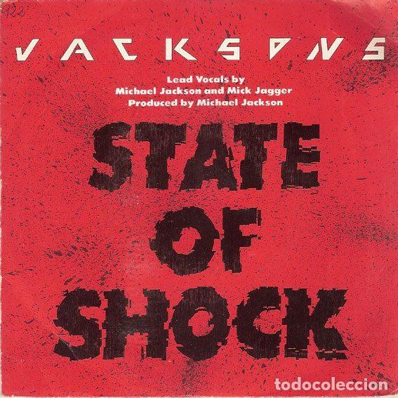 Discos de vinil: Jacksons &ndash; State Of Shock (Vinyl, Epic EPC A-4431)
