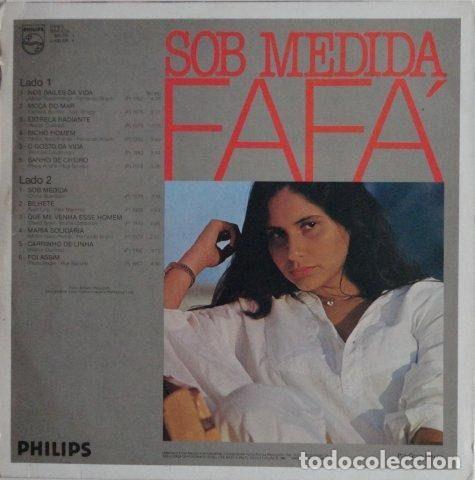 Discos de vinilo: Faf&aacute; De Bel&eacute;m &ndash; Sob Medida (Vinyl, Philips 830 226-1) - Foto 2