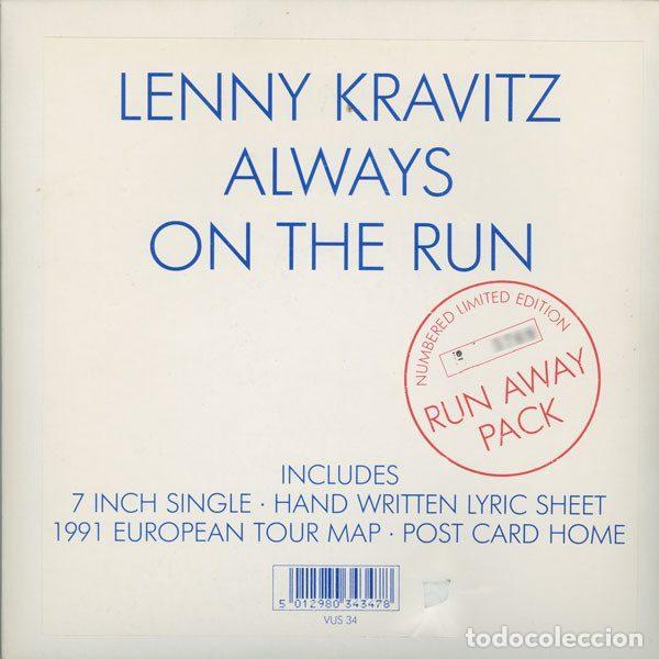 Vinyl records: Lenny Kravitz &ndash; Always On The Run (Run Away Pack) (Vinyl, Virgin America VUS 34)