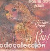 Discos de vinilo: Milva &ndash; Aveva Un Cuore Grande / Se Piangere Dovr&ograve; (Vinyl, Philips 360 285 PF)