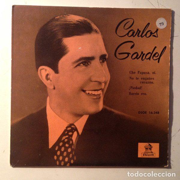 Dischi in vinile: Carlos Gardel &ndash; Che Papusa, Oi / No Te Enga&ntilde;es Corazon / &iexcl;Piedad! / Barrio Reo (Vinyl, Odeon...