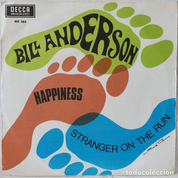 Vinyl-Schallplatten: Bill Anderson &ndash; Happiness / Stranger On The Run (Vinyl, Decca ME 364)
