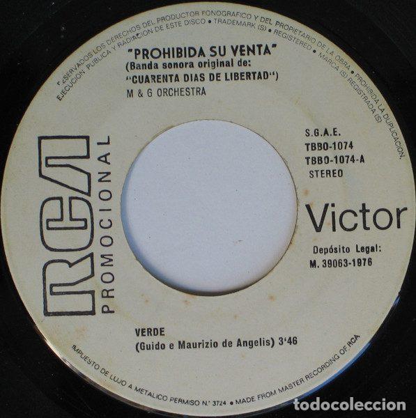 Disques de vinyle: M & G Orchestra &ndash; Verde / E'Difficile (Vinyl, RCA Victor TBBO-1074)